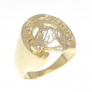 K18YG ホース リング