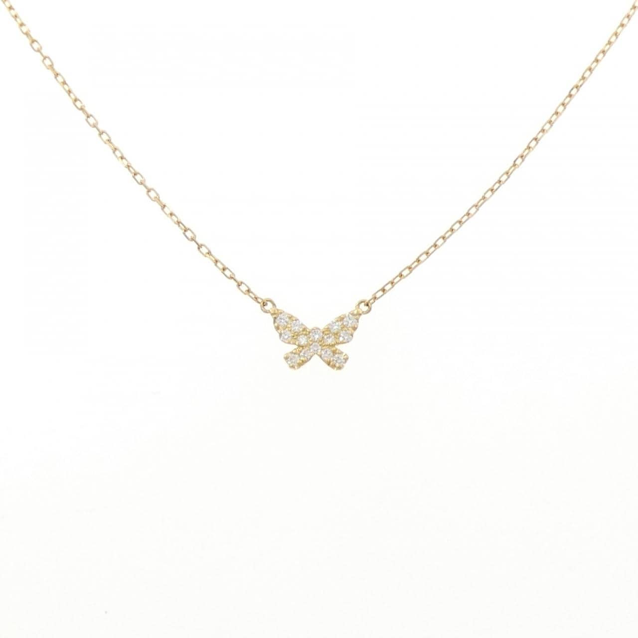 アーカー バタフライ ネックレス 0.06CT