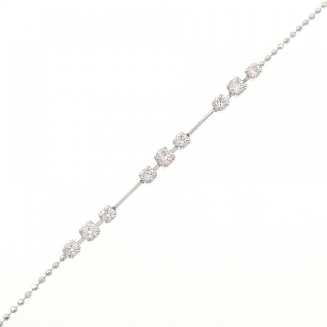 K18WG ダイヤモンド ブレスレット 0.30CT