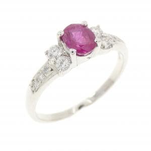 PT900 ルビー リング 0.62CT