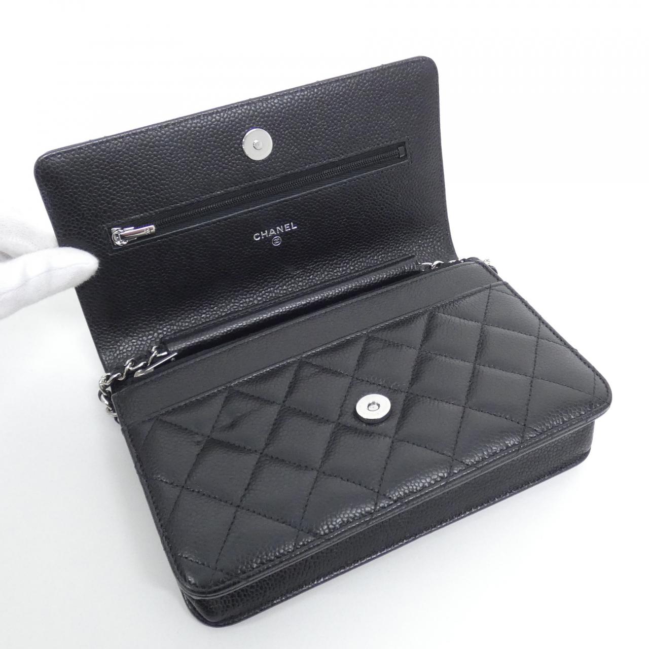 シャネル タイムレスクラシック ライン AP0250 チェーンウォレット