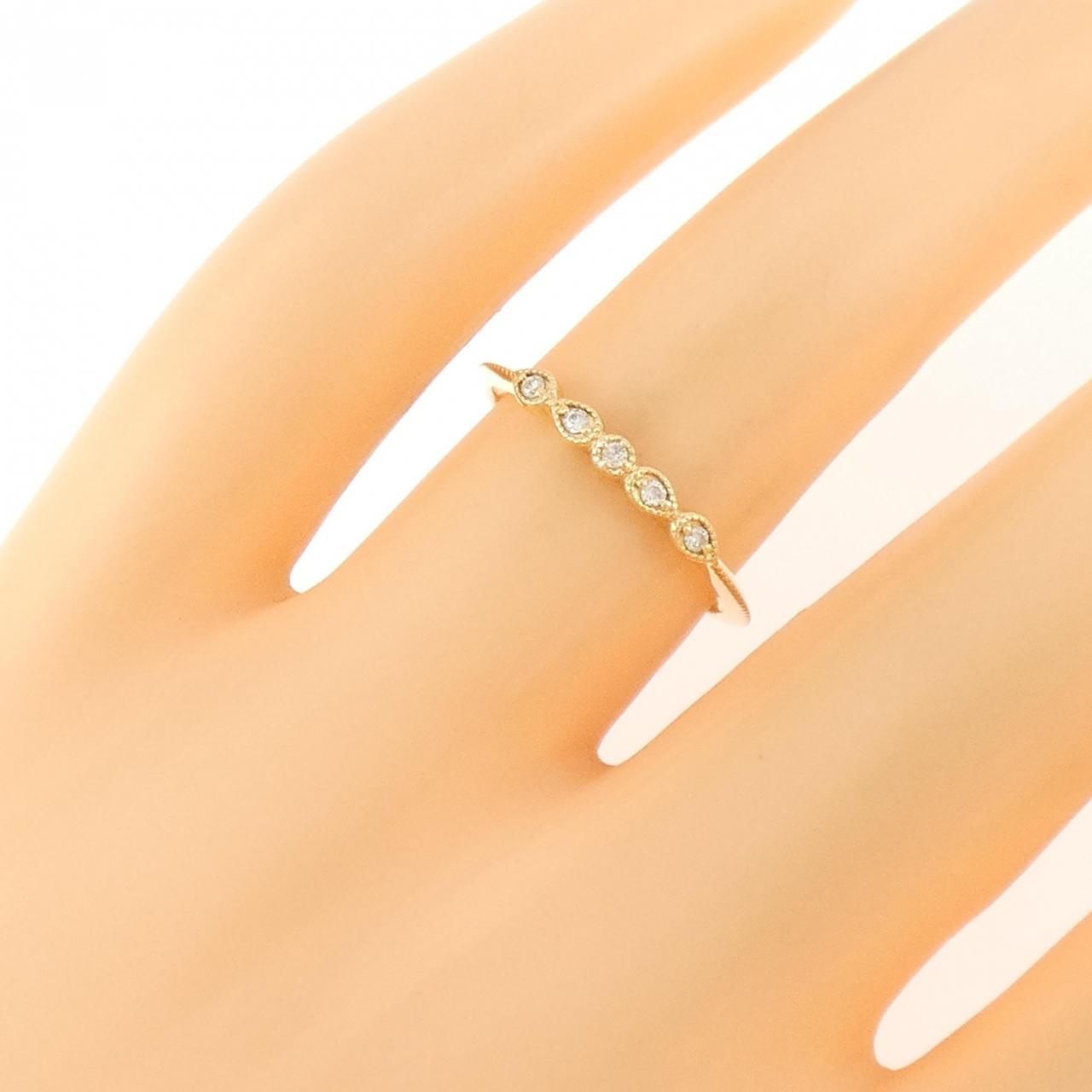 アガット ダイヤモンド リング 0.04CT