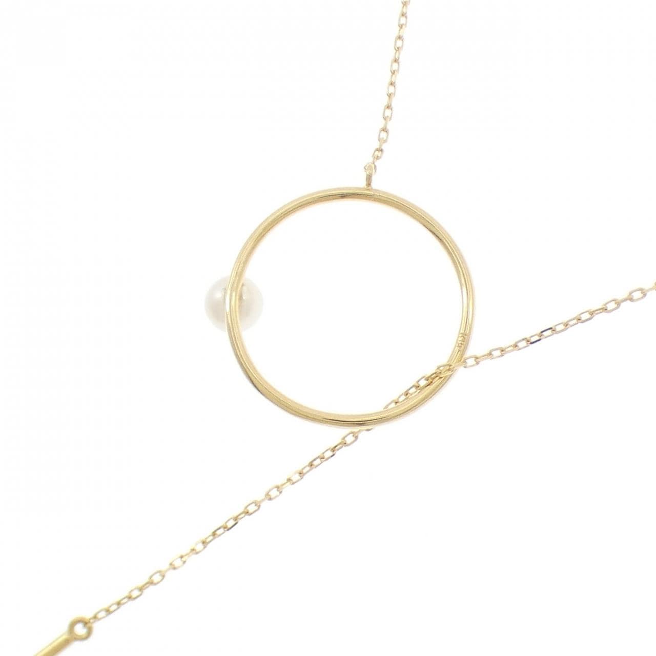 K18YG 淡水パール ネックレス 3.8mm