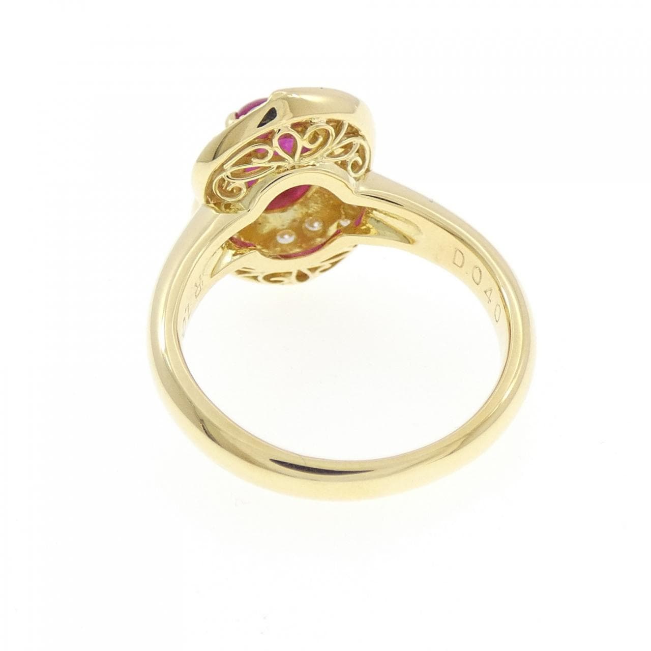 K18YG紅寶石戒指1.069CT