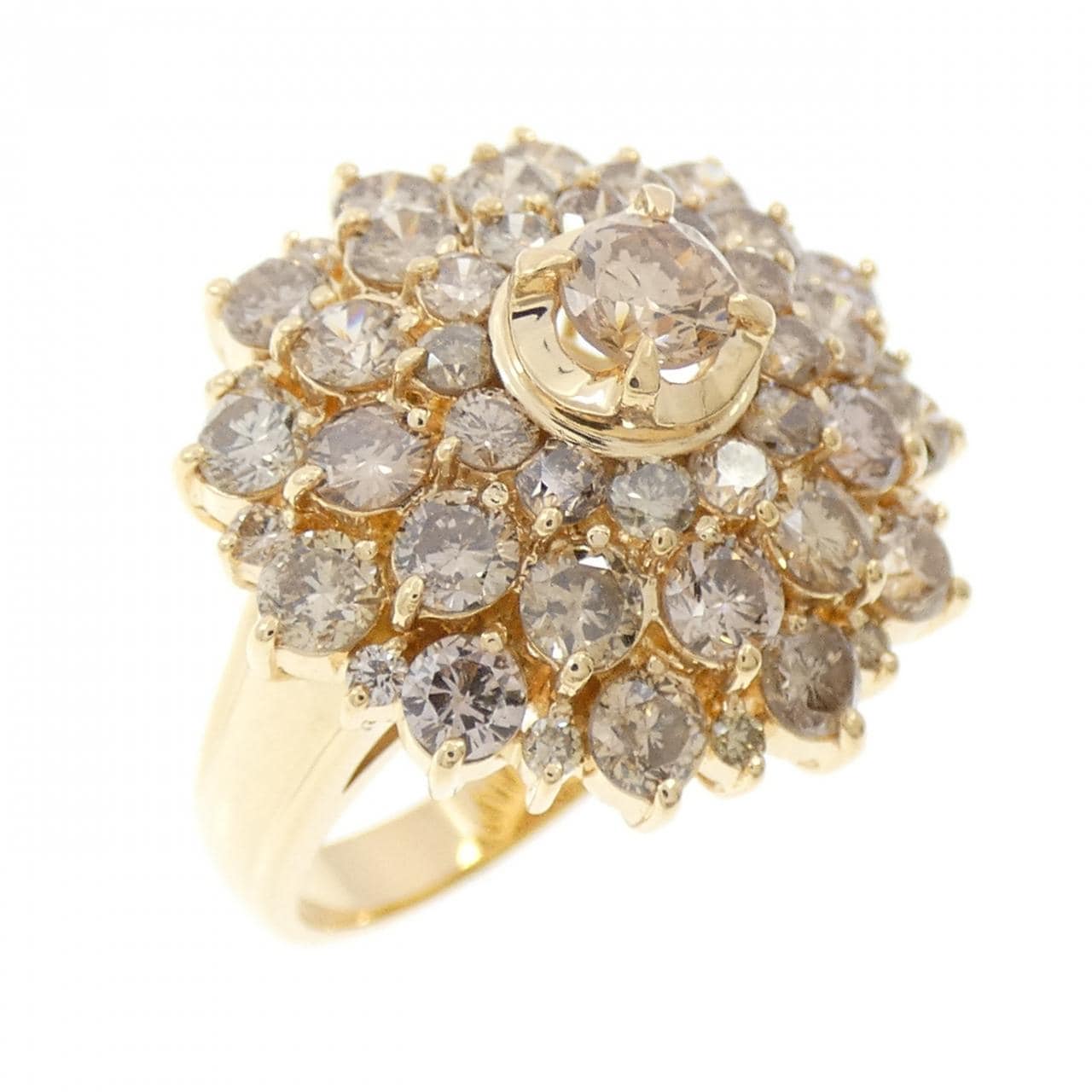 K18YG ダイヤモンド リング 3.20CT
