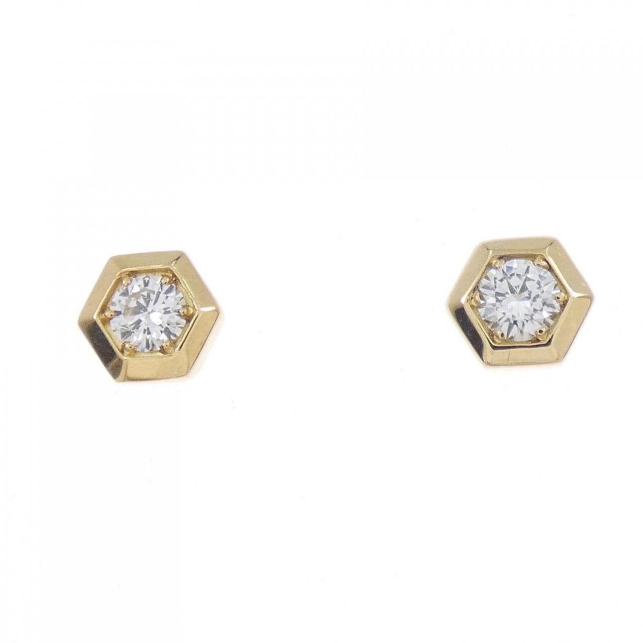[Remake] K18YG Diamond earrings 0.16CT