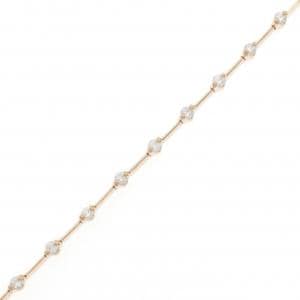 K18PG ダイヤモンド ブレスレット 1.00CT