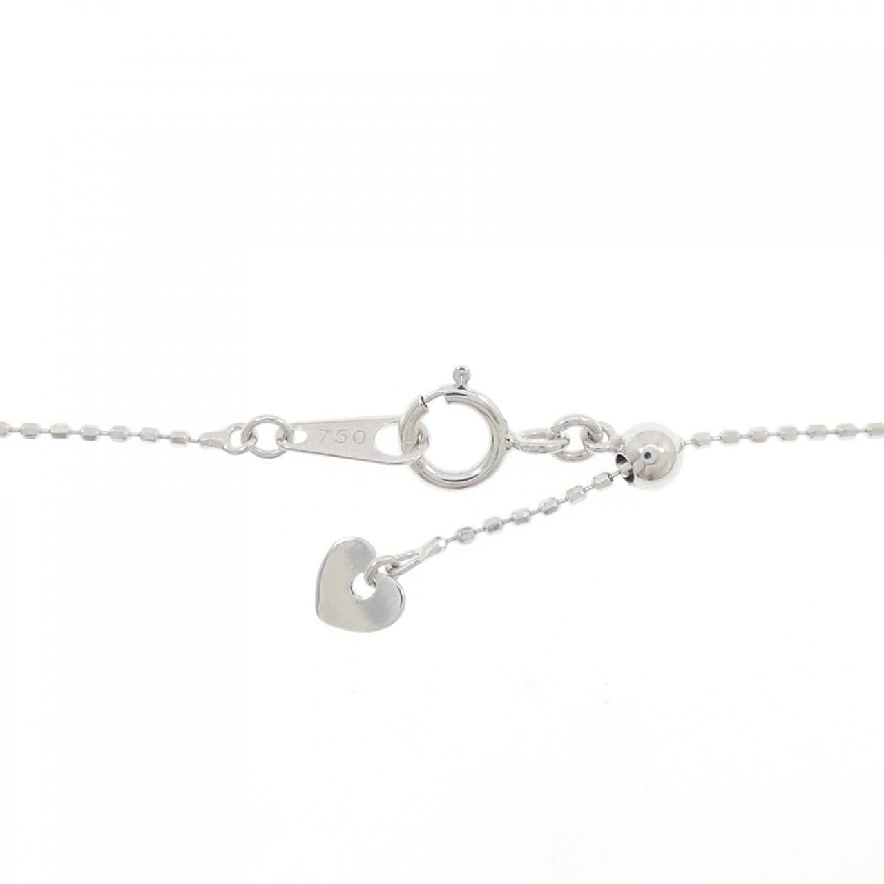 K18WG/750WG ルビー ネックレス 1.09CT