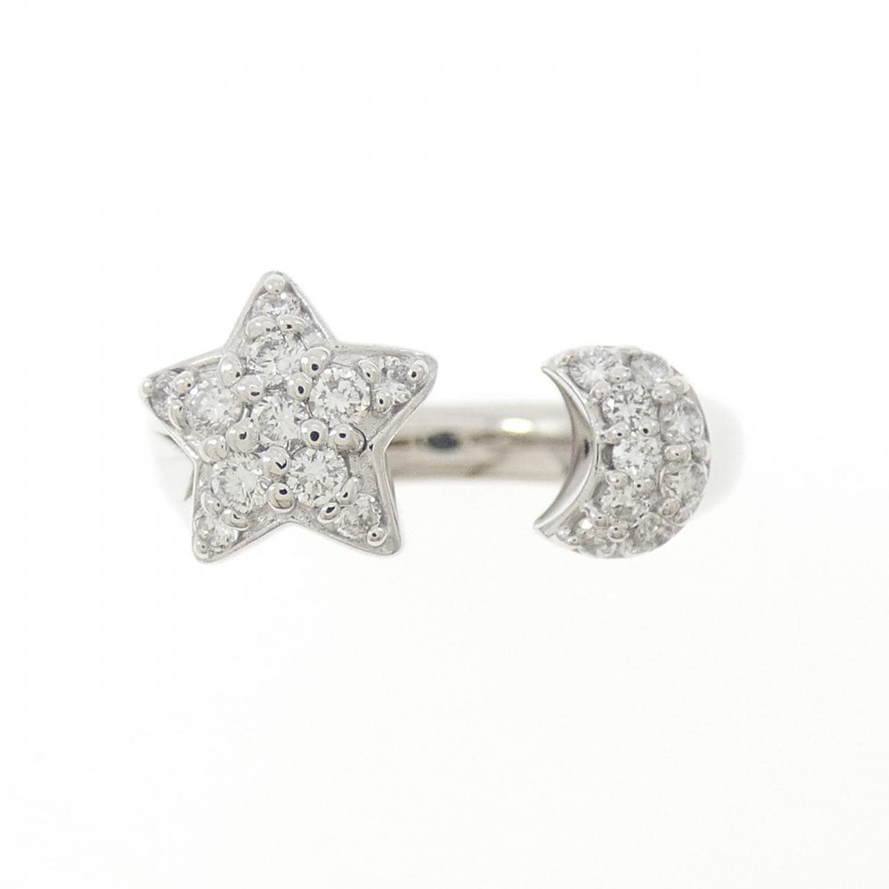 PONTE VECCHIO Star Moon Ring 0.23CT