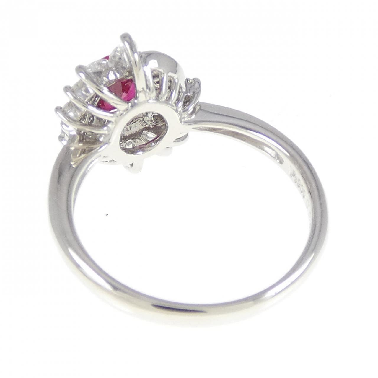 PT900 Ruby Ring 0.66CT