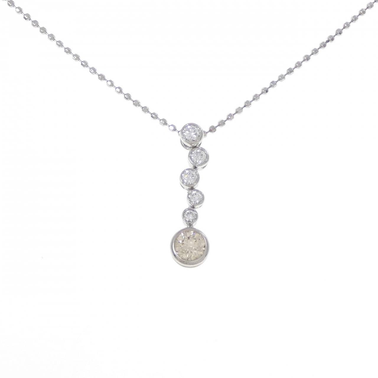 カシケイ ベゼル セッティング ネックレス 0.35CT