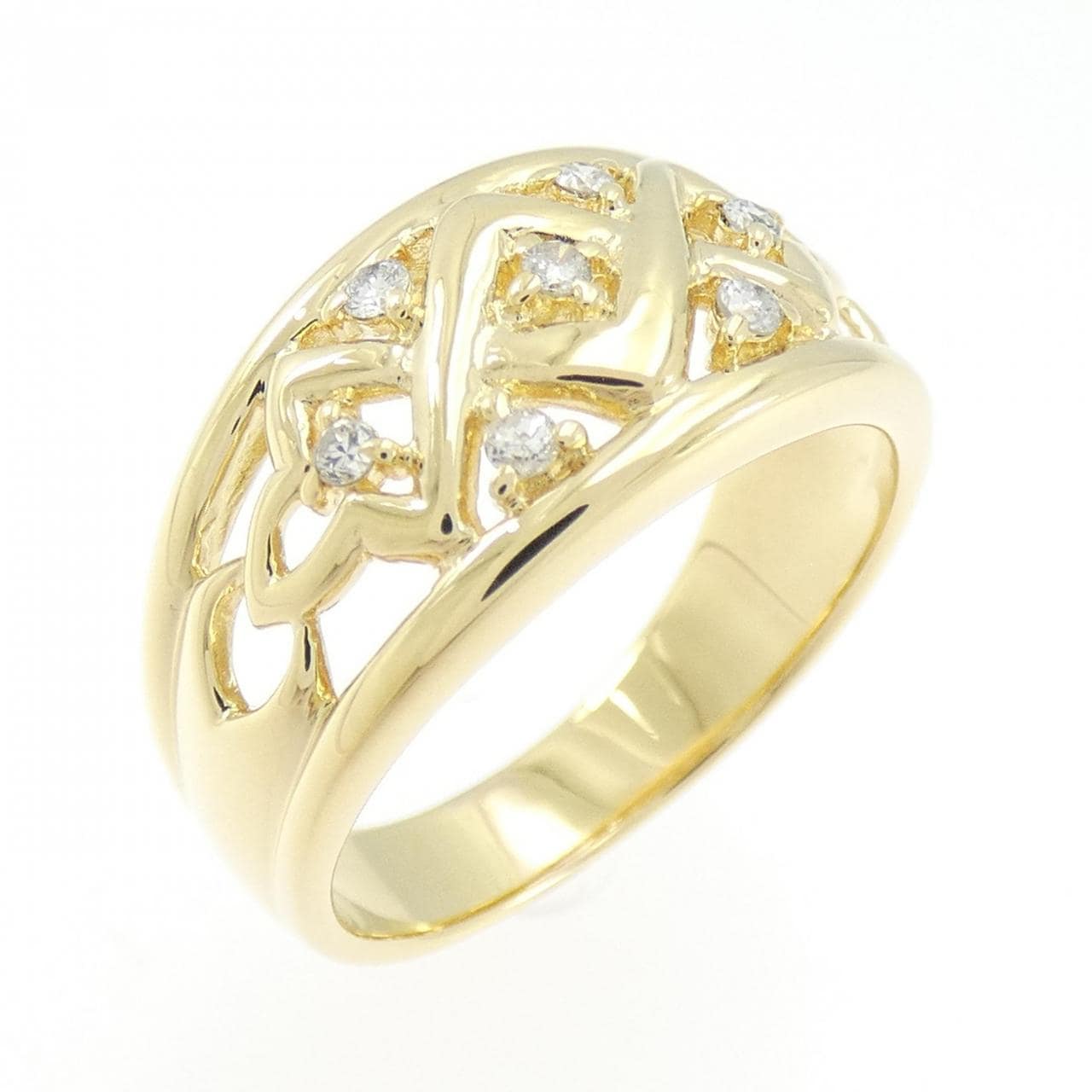 K18YG ダイヤモンド リング 0.10CT