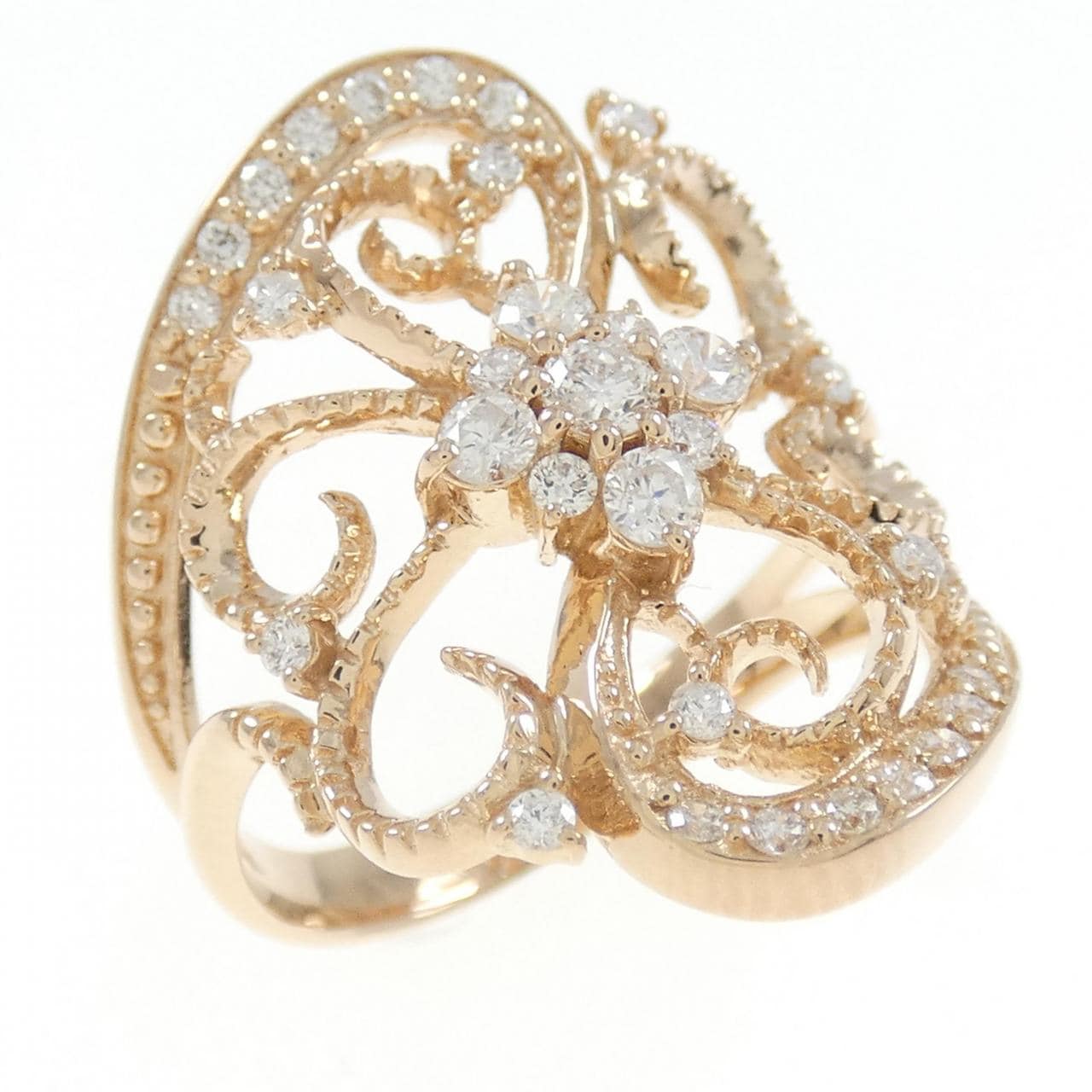 K18PG ダイヤモンド リング 0.46CT