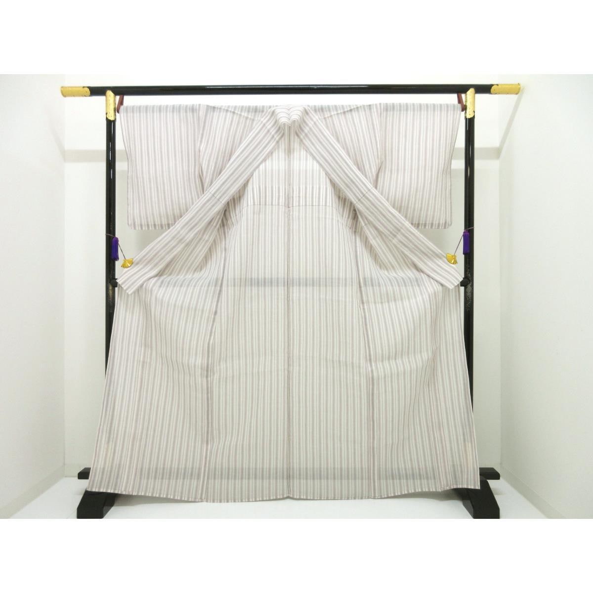 【未使用品】単衣　縮　身幅２Ｌ寸