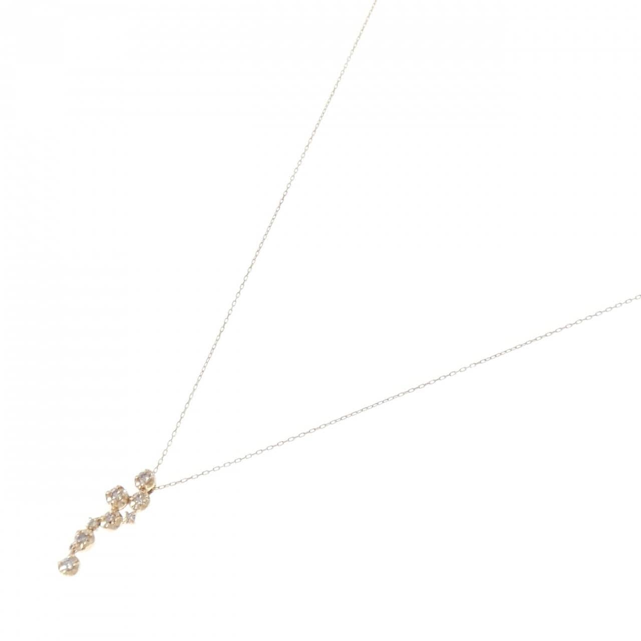 K10YG ダイヤモンド ネックレス 0.15CT