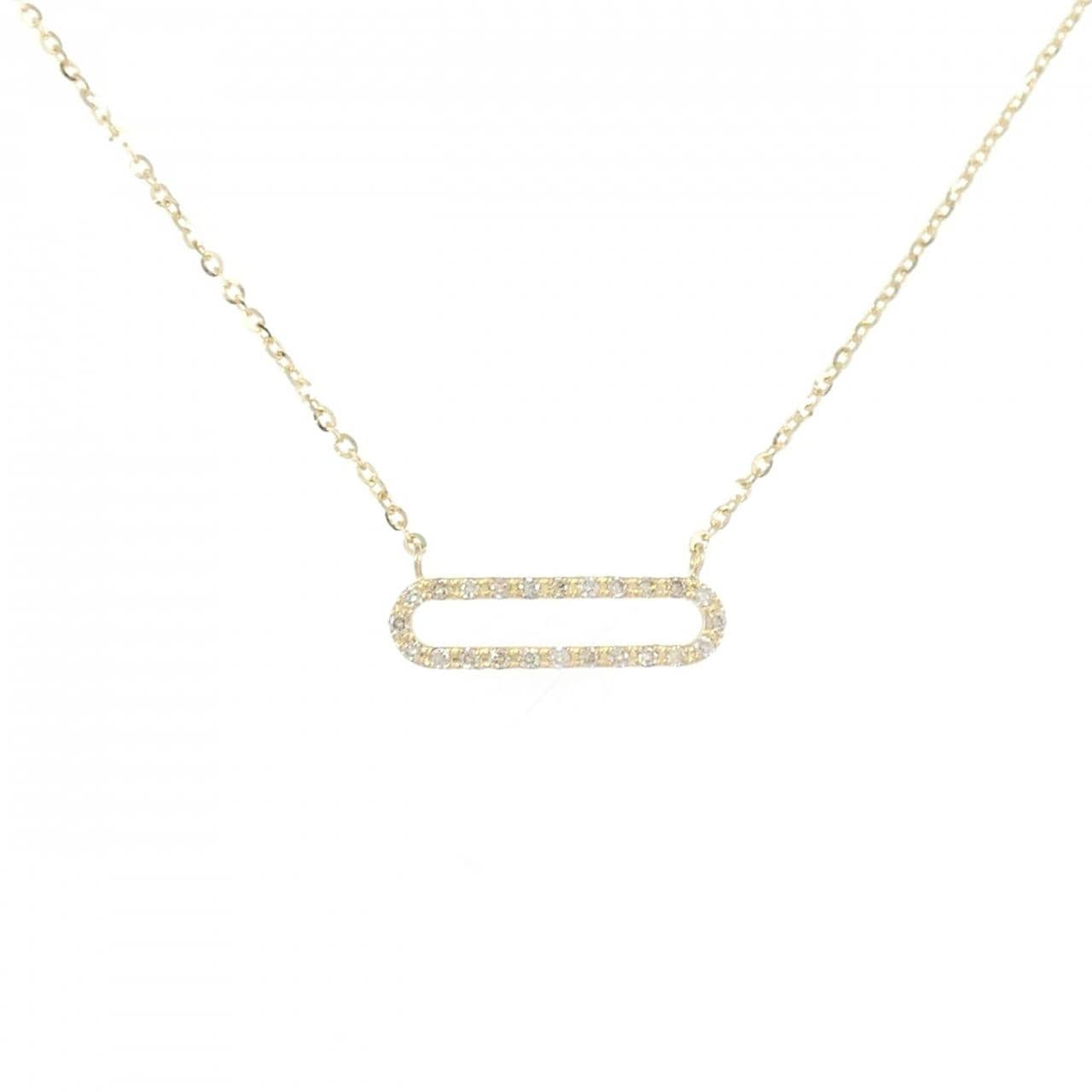 K18YG ダイヤモンド ネックレス 0.08CT