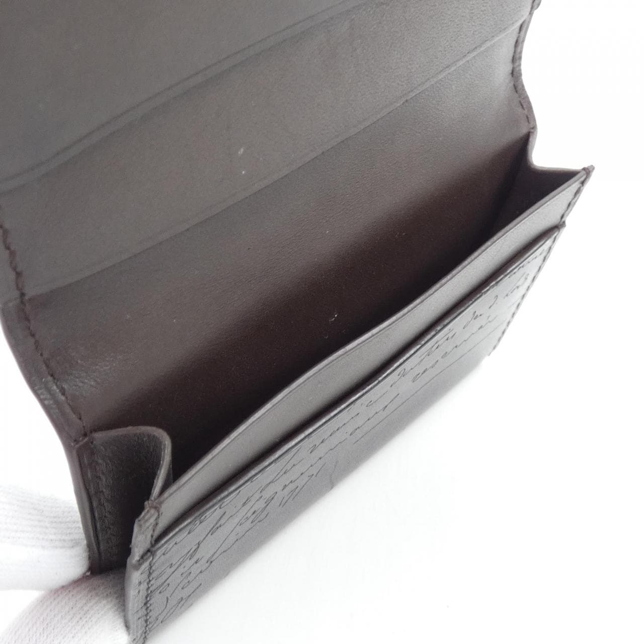 ベルルッティ Berluti インブイアスクリットレザーカードホルダー CARD CASE