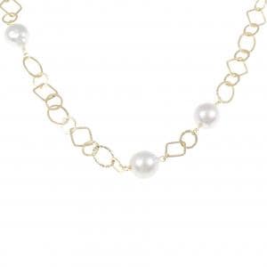 K18YG 白蝶パール ネックレス