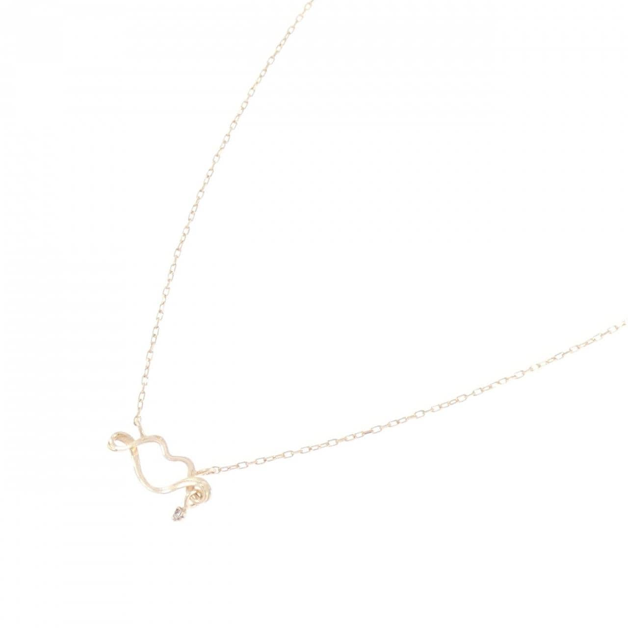 K10YG ダイヤモンド ネックレス 0.005CT