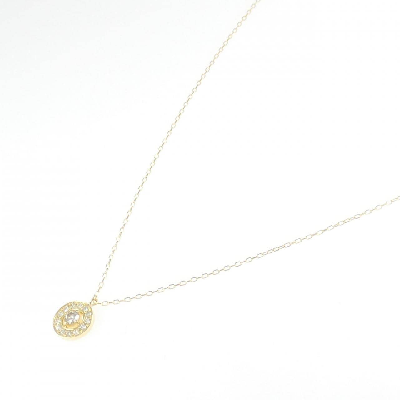 K18YG ダイヤモンド ネックレス 0.12CT