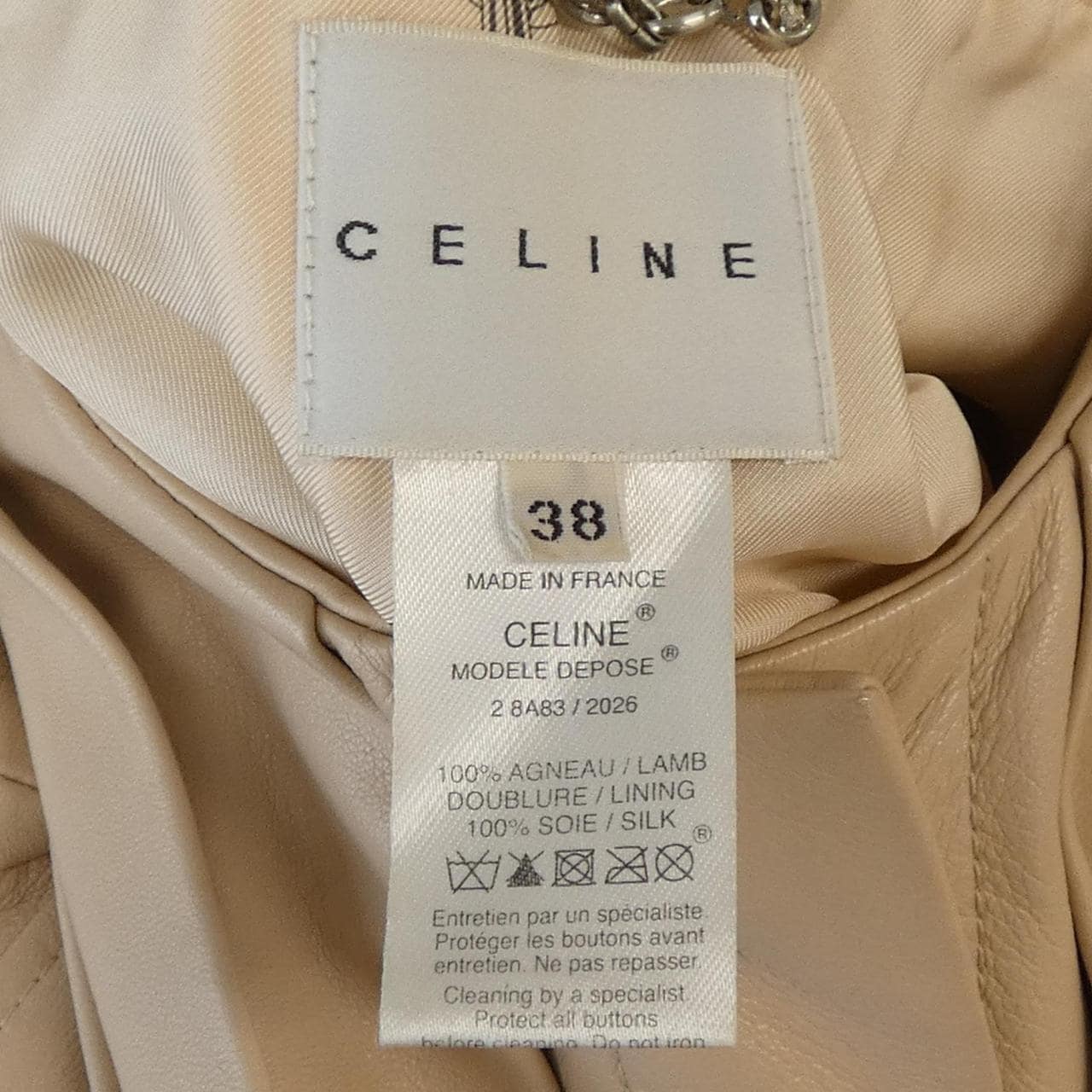 セリーヌ CELINE 2 8A83/2026 レザーコート