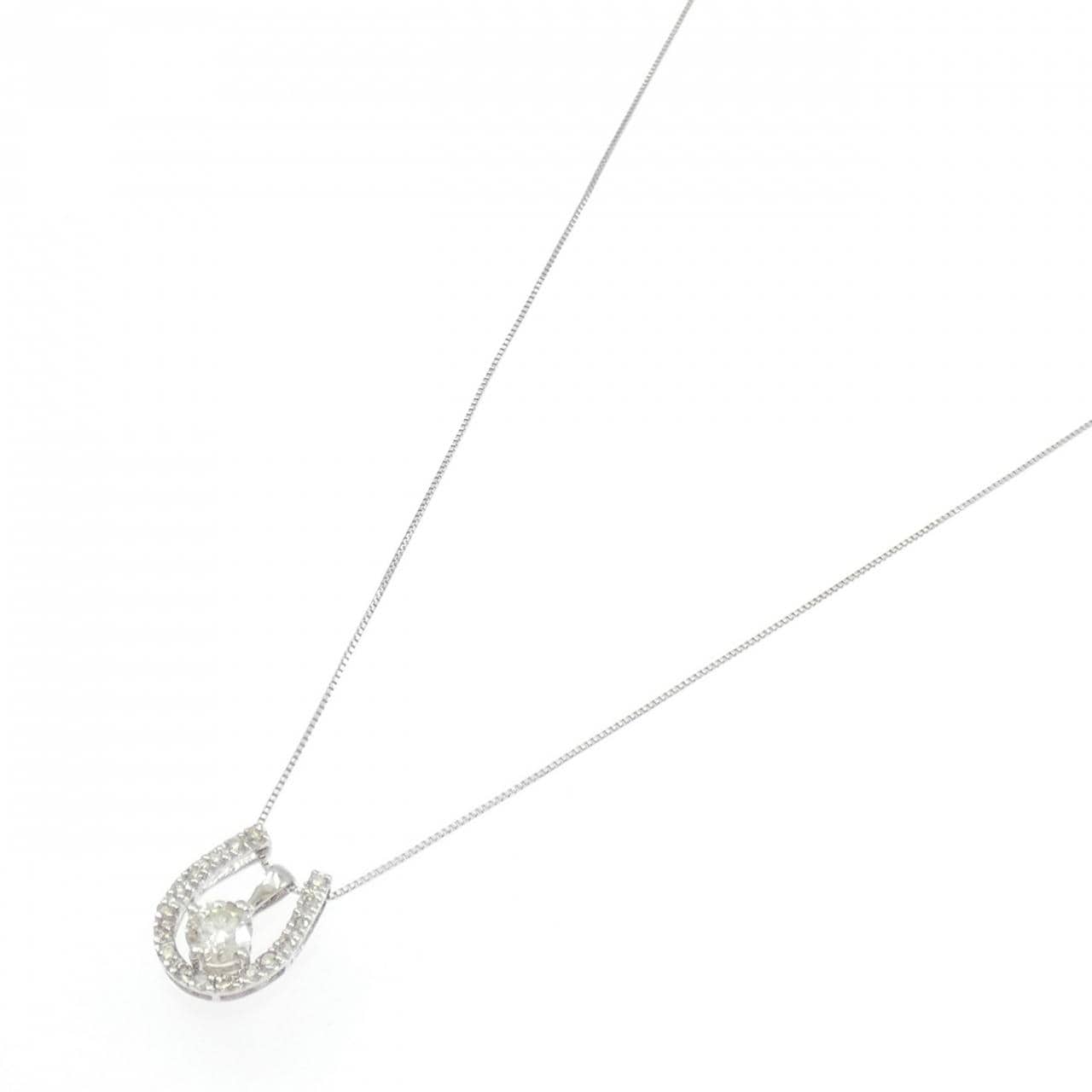 K18WG ダイヤモンド ネックレス 0.30CT