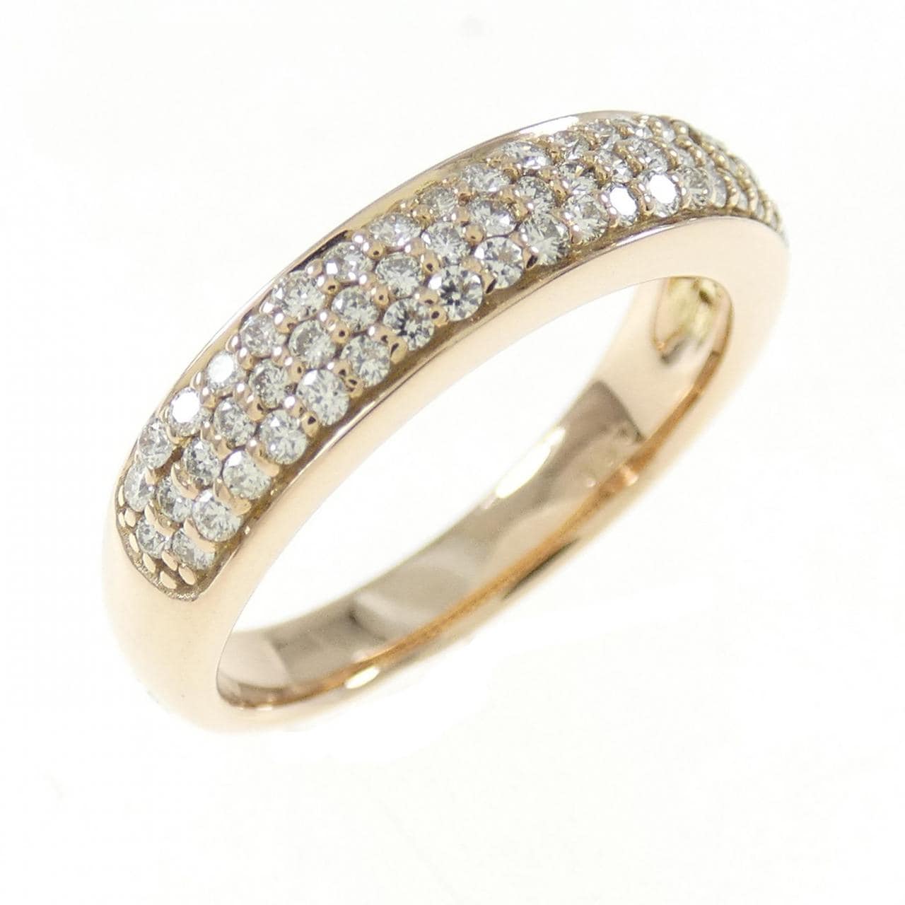 K18PG パヴェ ダイヤモンド リング 0.30CT