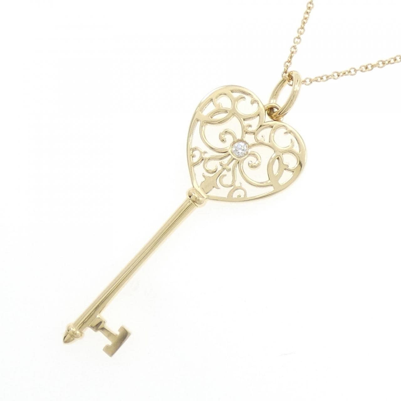 TIFFANY Enchant Heart Key Necklace