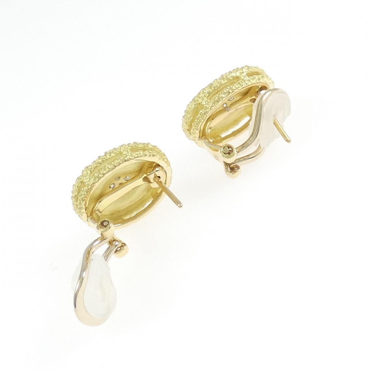 K18YG/K18WG ダイヤモンド ピアス/イヤリング