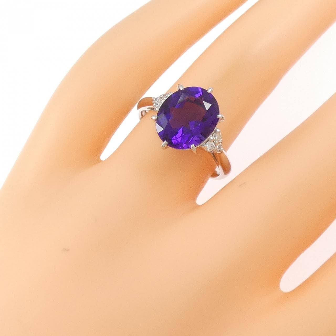 PT900 アメジスト リング 3.19CT
