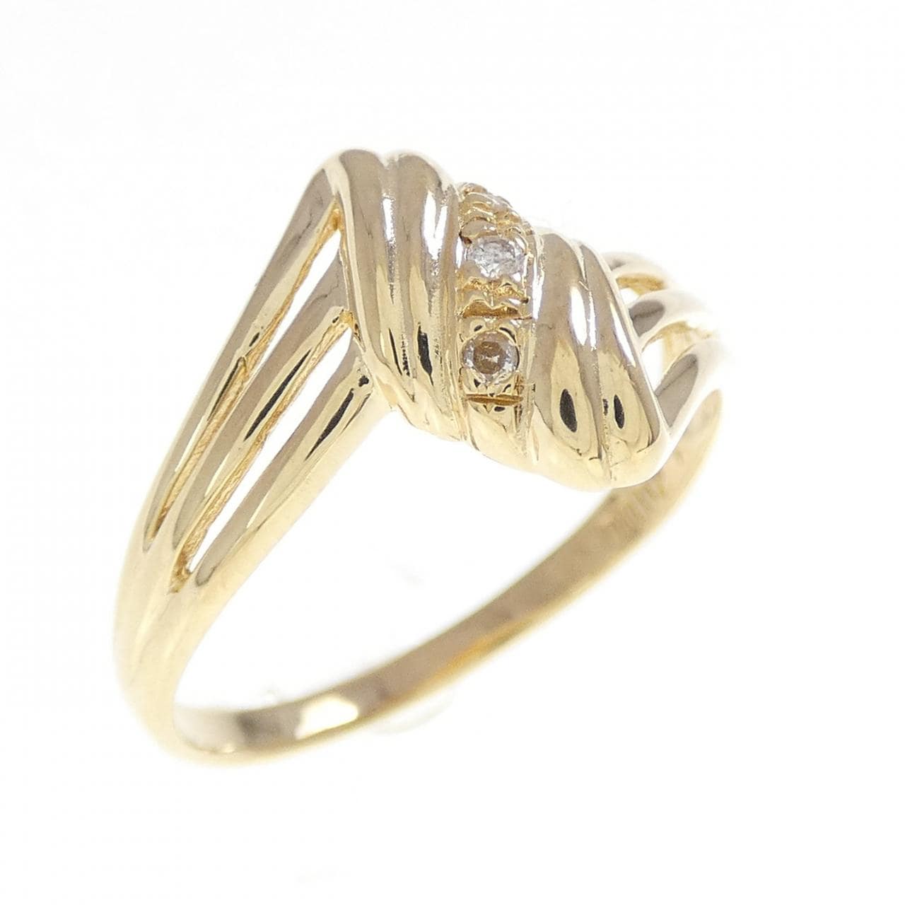 K18YG ダイヤモンド リング 0.02CT