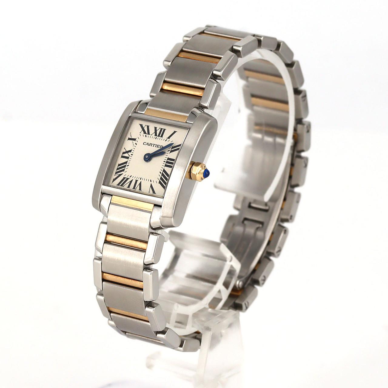 カルティエ タンクフランセーズSM コンビ W51007Q4 SSxYG クォーツ