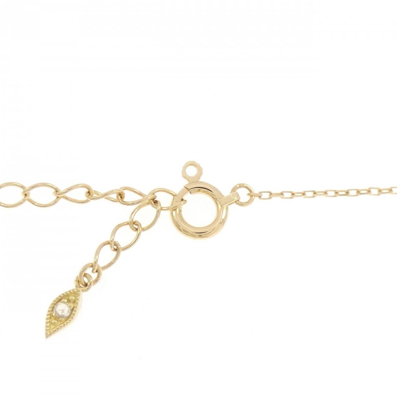 K18YG/K18WG ダイヤモンド ネックレス 0.10CT