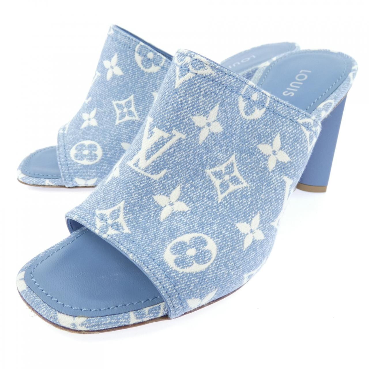 ルイヴィトン LOUIS VUITTON モノグラムデニム シルエットラインミュール サンダル
