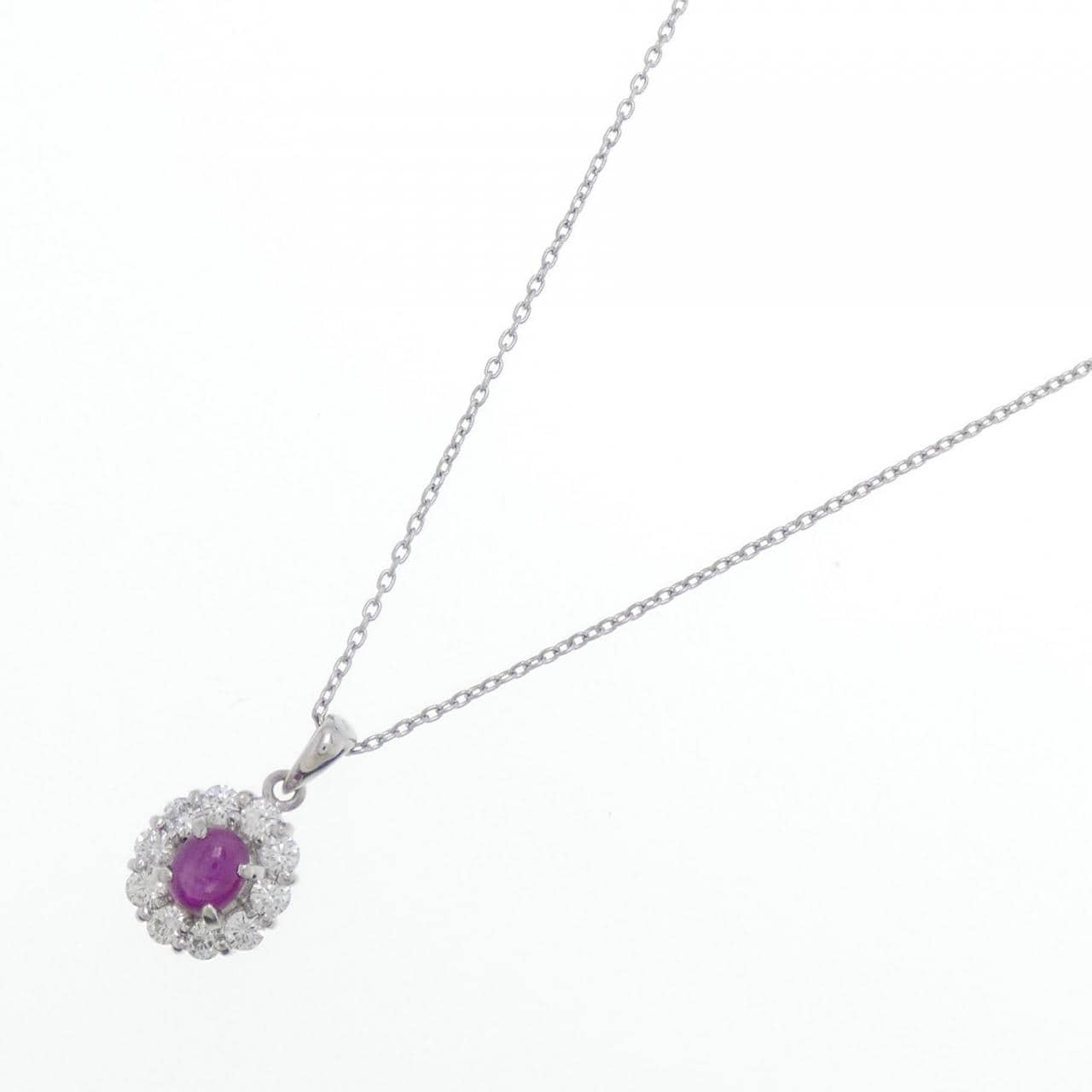 PT Star Ruby Necklace 0.506CT
