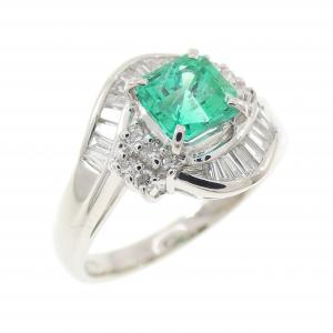 PT900 エメラルド リング 0.80CT
