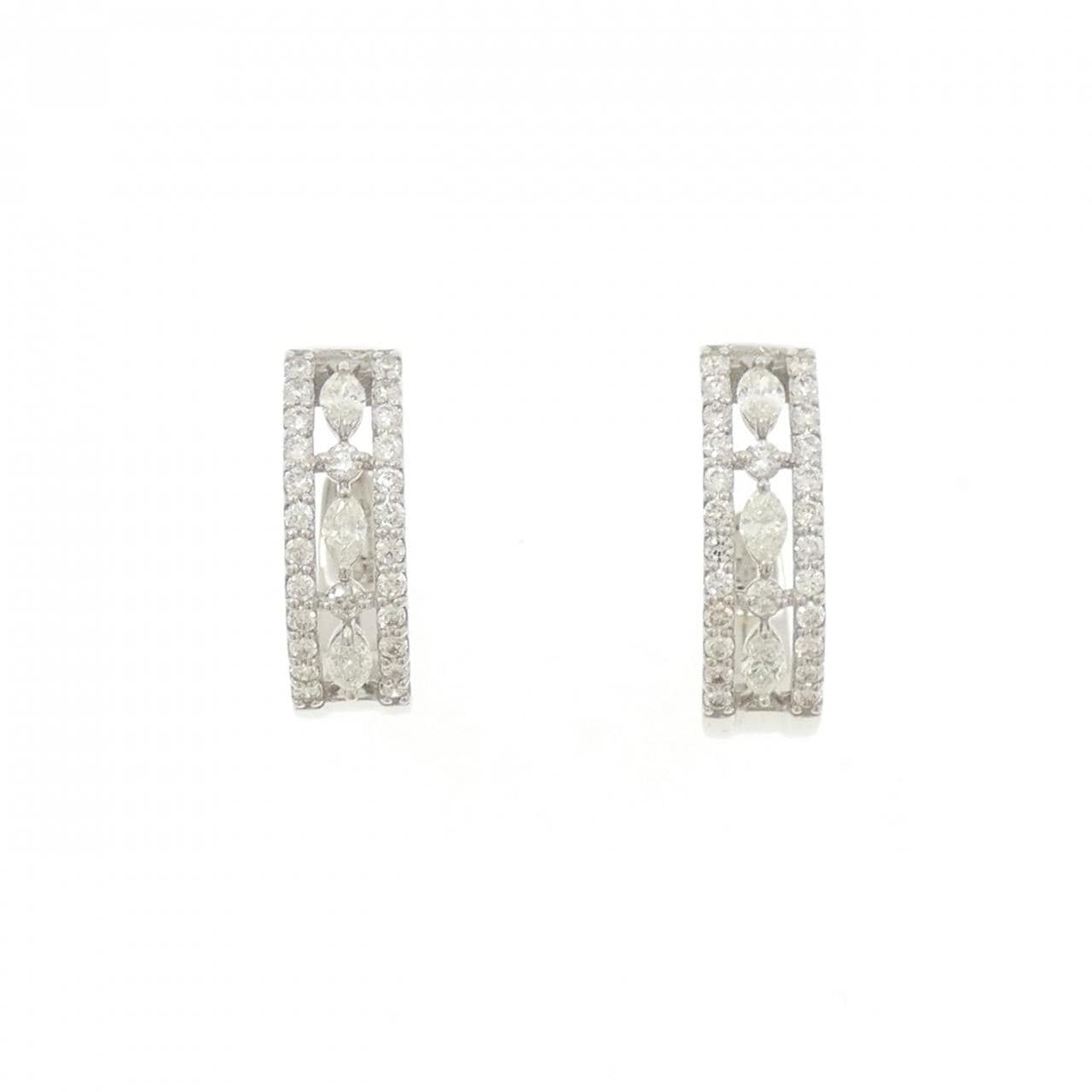 【新品】PT900 ダイヤモンド ピアス 0.50CT
