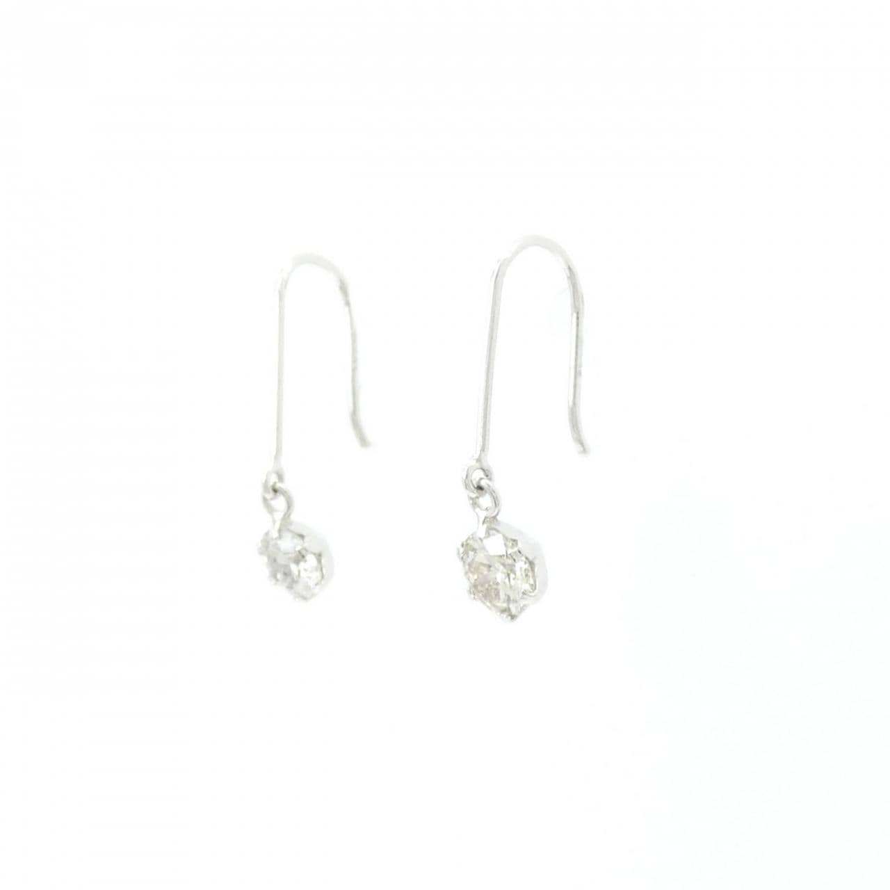 PT900 ダイヤモンド ピアス 0.40CT