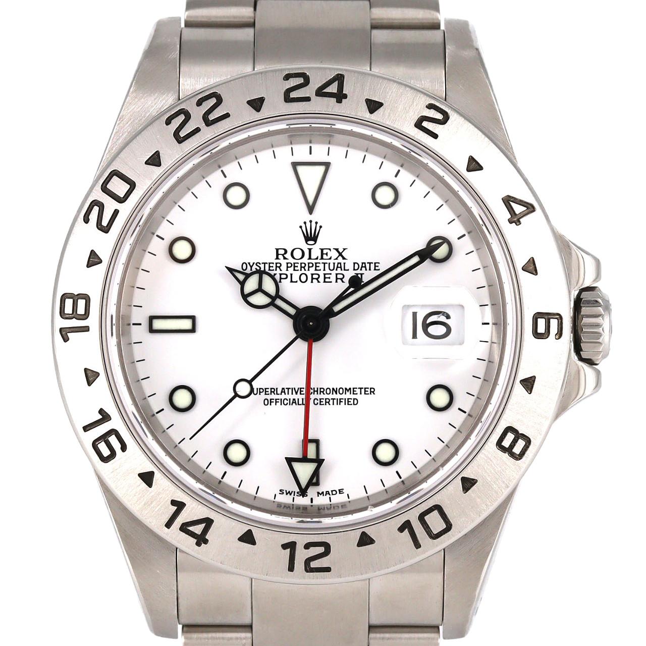 ロレックス エクスプローラーⅡ 16570 SS 自動巻 K番