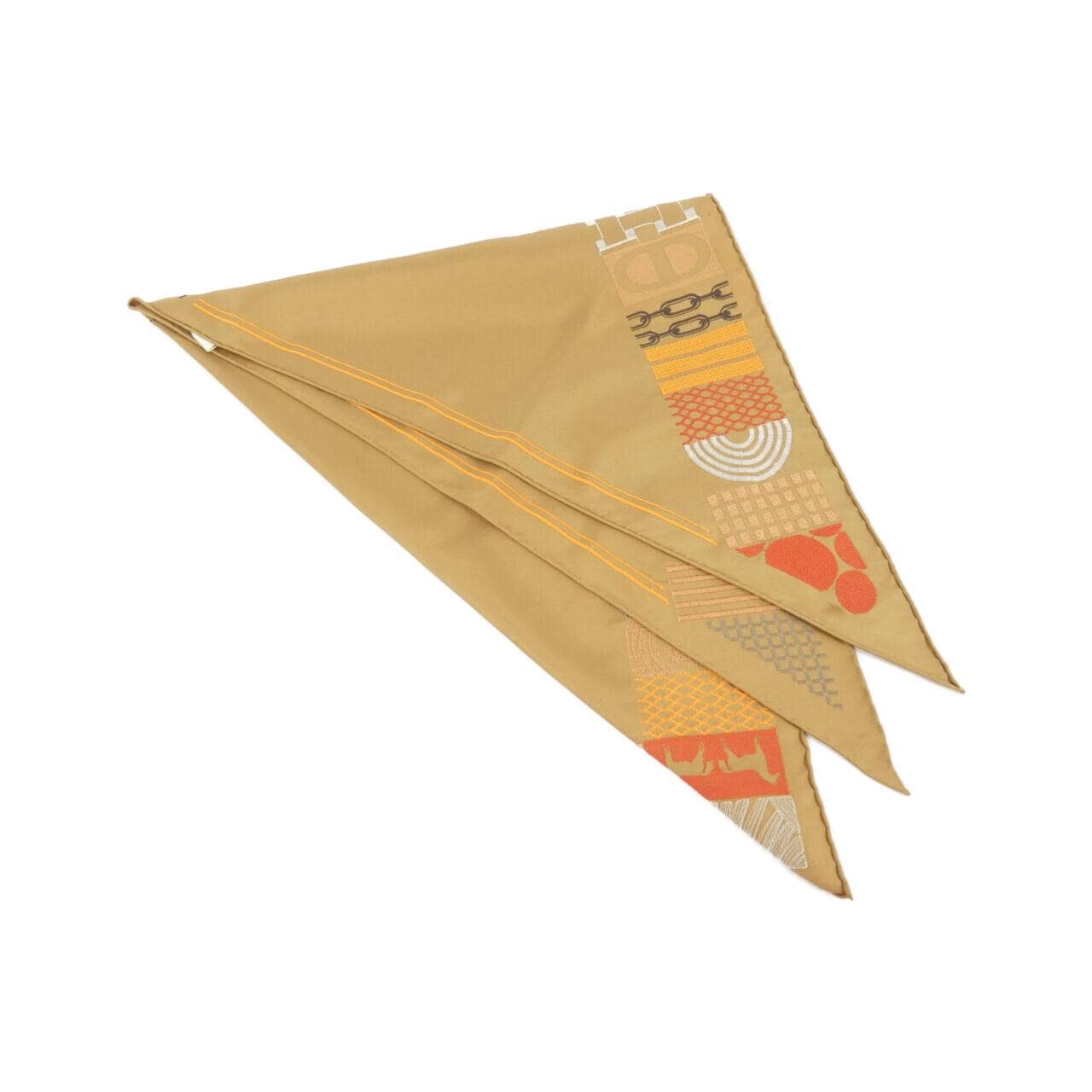 エルメス LISTE AU BLOC ポワントゥ ブロデ 884127S スカーフ