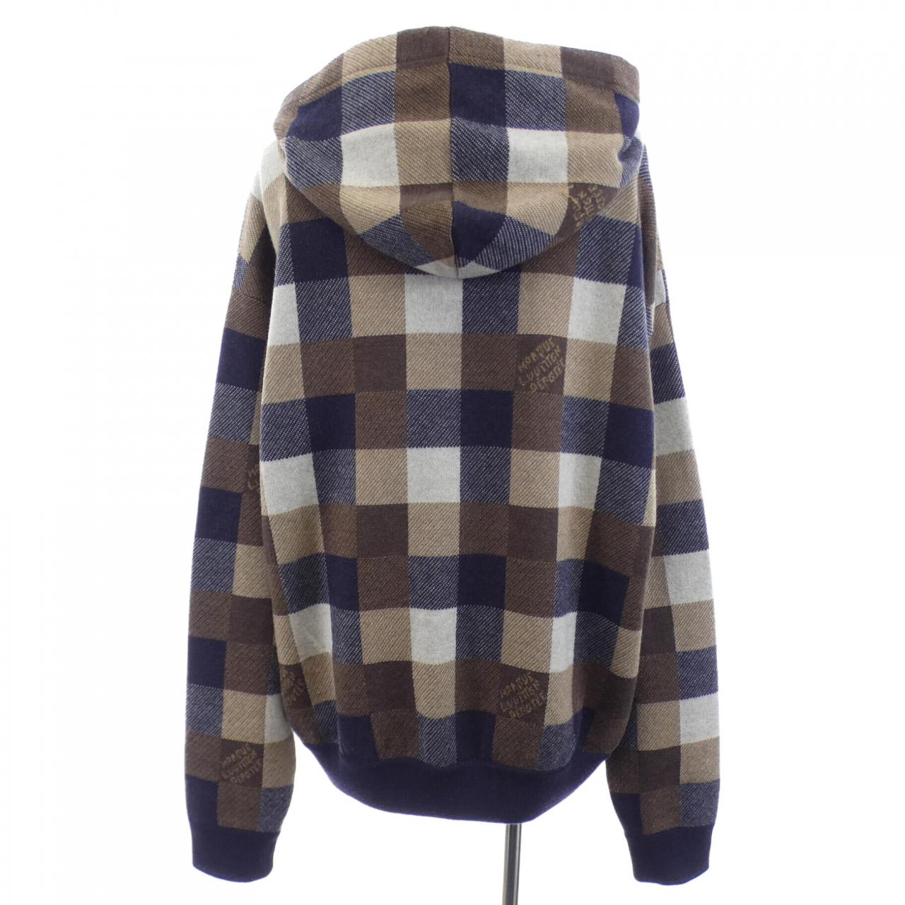 ルイヴィトン LOUIS VUITTON ダミエカシミヤアンドウールブレンドフーディ HRN78WMTO パーカー