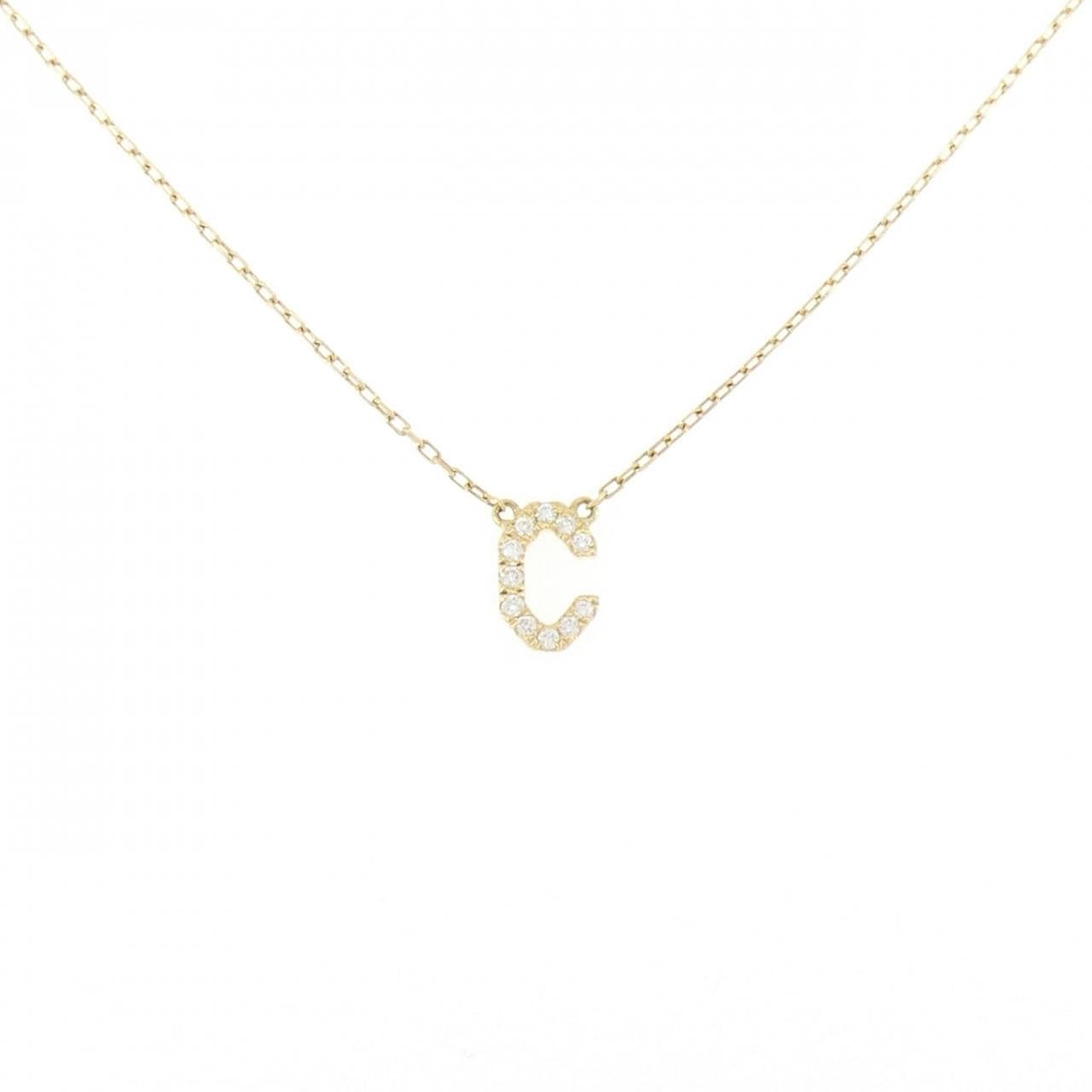 アーカー イニシャル ネックレス 0.05CT