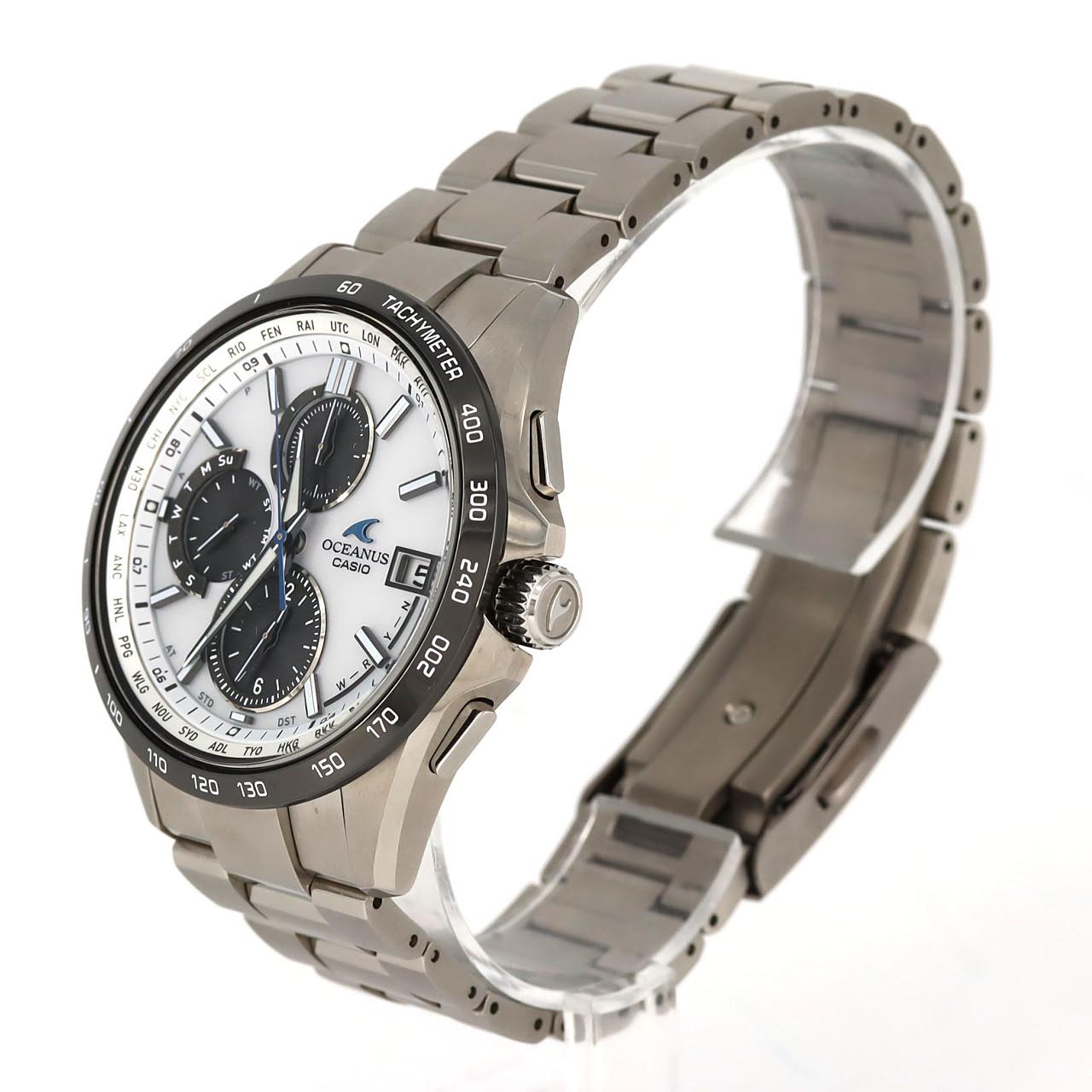 カシオ オシアナス 電波時計 OCW-T2600J-7AJF TI ソーラークォーツ