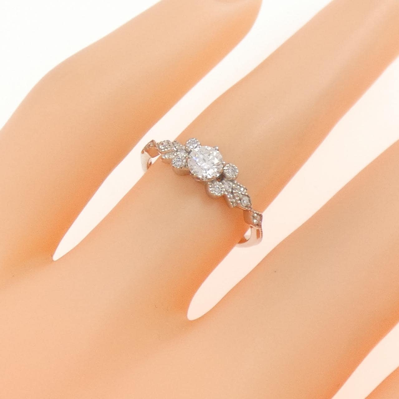 PT900 ダイヤモンド リング 0.236CT F SI2 EXT H&C