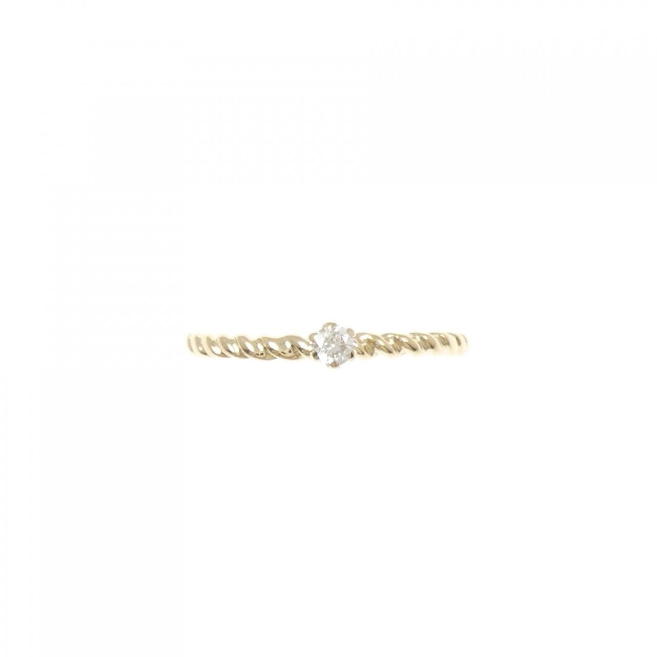 K18YG ダイヤモンド リング 0.06CT