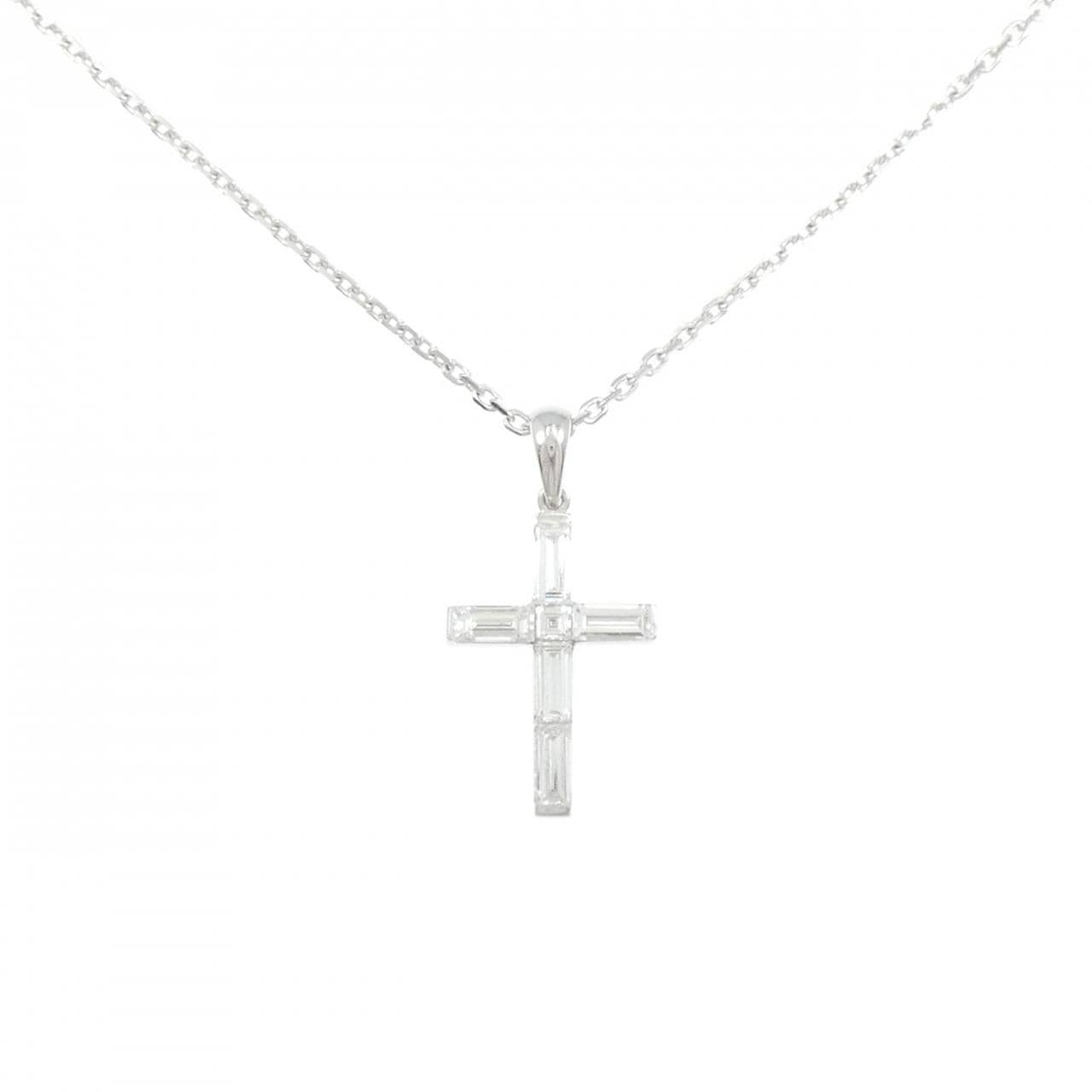 ブシュロン クロス ダイヤモンド ネックレス