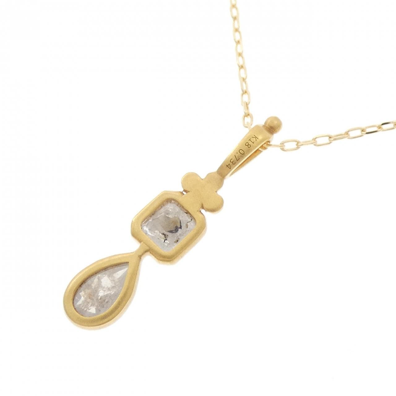 K18YG ダイヤモンド ネックレス 0.734CT