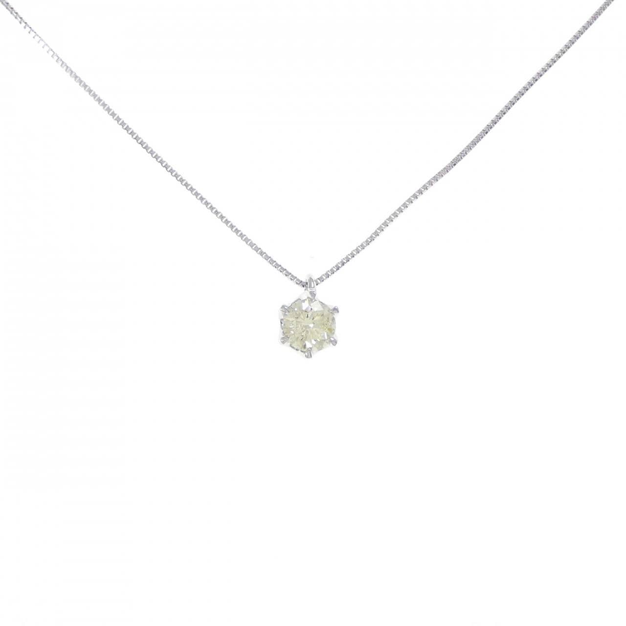 K18WG ダイヤモンド ネックレス 0.30CT