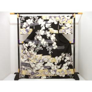 【未使用品】訪問着　友禅金彩加工【吉澤織物】