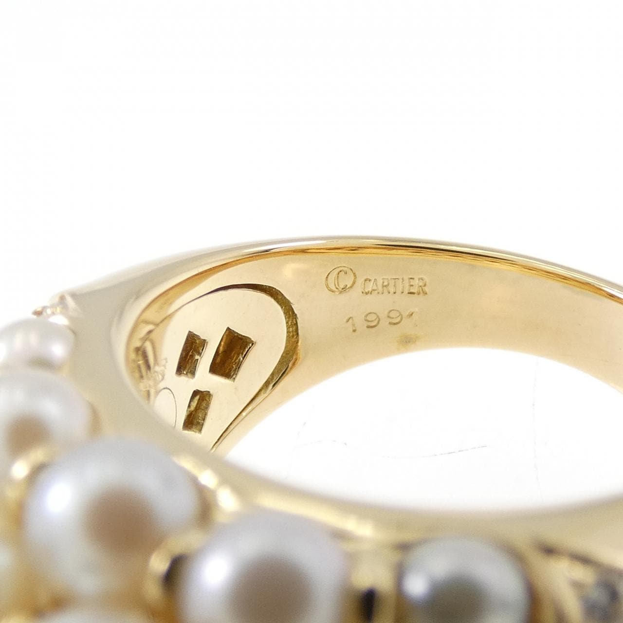 [vintage] Cartier Akoya珍珠戒指
